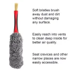 Barrett-Jackson Car Interior Brush Kit with Dash Duster and Upholstery Brush thumbnail 4