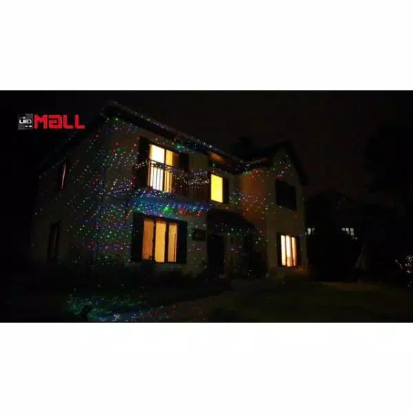 LEDMALL RGB Outdoor Landscape Laser Light - Remote Controlled Red, Green & Blue Holiday Decoration