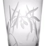 Rolf Glass Olive Branch Clear 15.5 oz. Highball Glass Set of 4 - Diamond-Wheel Engraved thumbnail 2