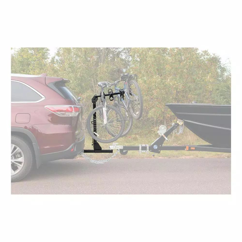CURT Towable Hitch-Mounted Bike Rack, 4-Bike Capacity, 2" Shank, 2,000 lbs. GTW