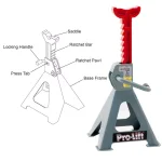 Pro-Lift Pro Lift T-6902 2-Ton Jack Stands with Ductile Cast Iron Ratchet Bar (Pair) thumbnail 4