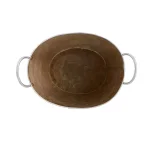 Mind Reader Copper Plated Galvanized Oval Beverage and Ice Bucket with Handles thumbnail 6