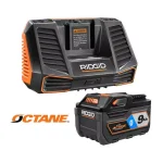 RIDGID 18V OCTANE 9.0 Ah Lithium-Ion Battery and Charger Kit thumbnail 1