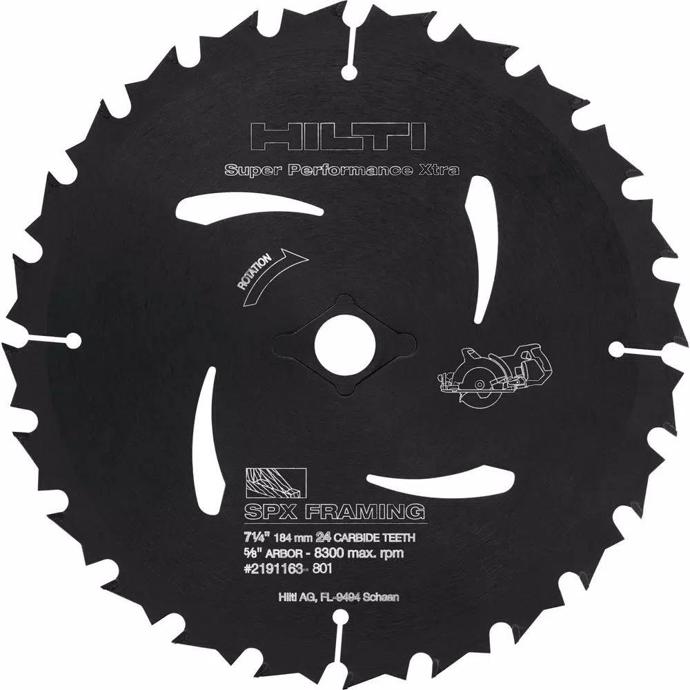 Hilti 36V Cordless Brushless Worm Drive Circular Saw Kit, 7-1/4 in.