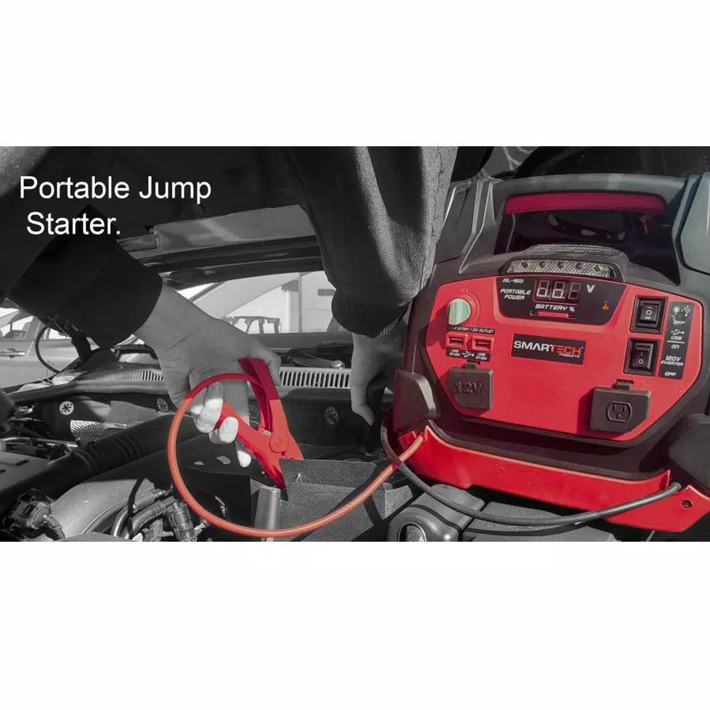 Smartech Products Smartech JSL-950 Portable Power Station with 950A Jump Starter and 150 PSI Air Compressor