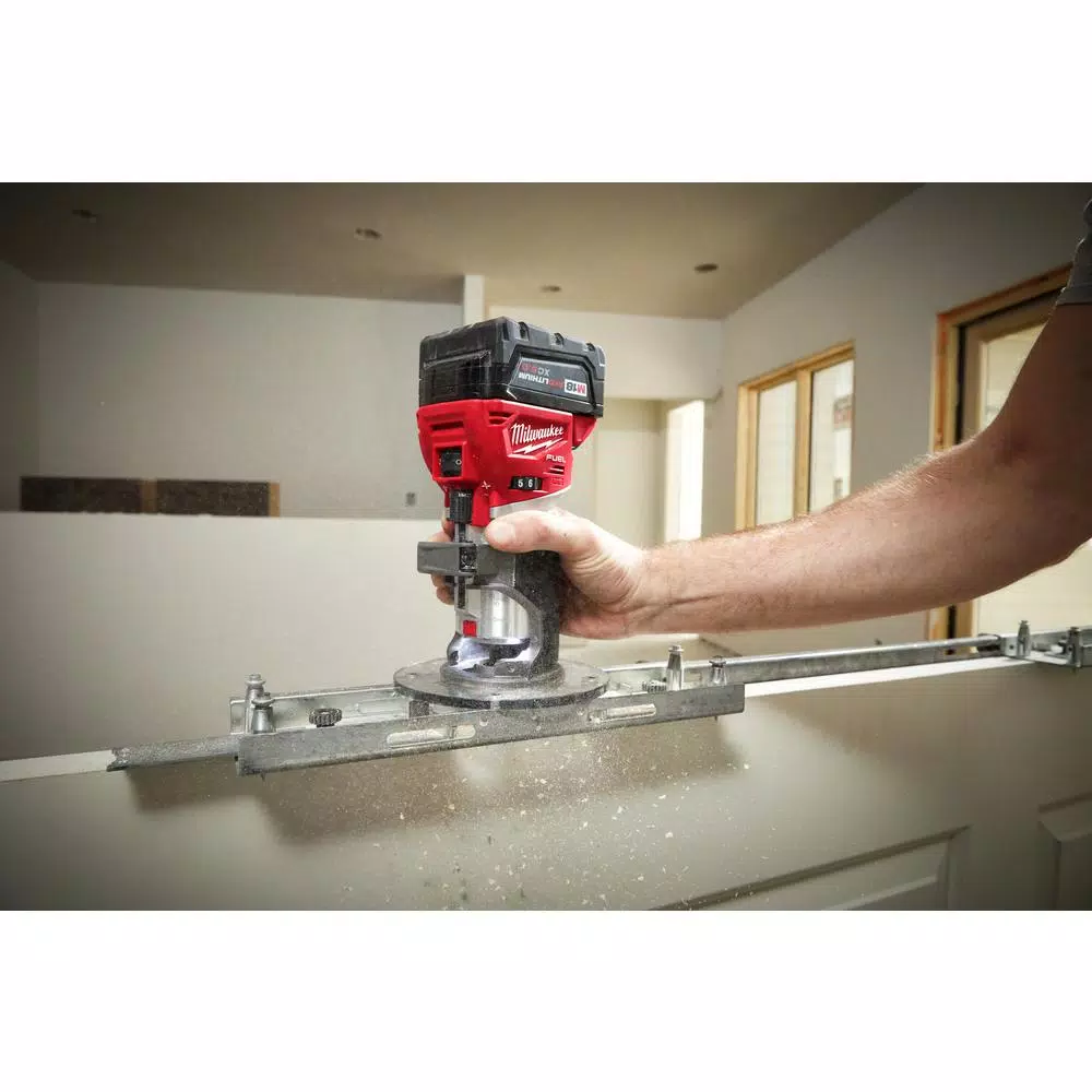 Milwaukee M18 FUEL 18V Brushless Compact Router and D-Handle Jig Saw 2-Tool Combo Kit (Tool-Only)
