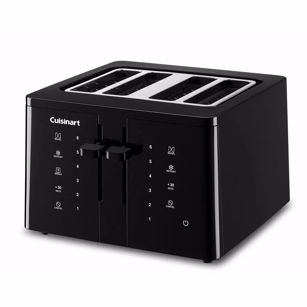 Cuisinart T-Series 4-Slice Wide Slot Touchscreen Toaster, Black
