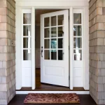 Design House Coventry Matte Black Entry Door Handleset with Cambridge Interior Knob and Single Cylinder Deadbolt thumbnail 10