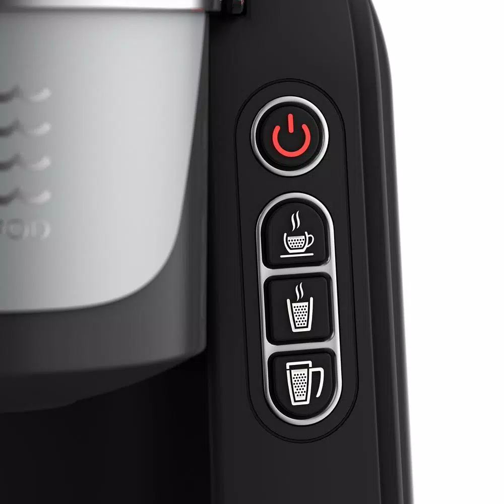 DRINKPOD JAVAPod 1 Single Serve K-Cup Coffee Maker, Refillable Reservoir or In-Line Water Connection, Black