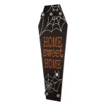 Glitzhome 42 in. Halloween Wooden Coffin Porch Leaning Decor - Home Sweet Home Sign thumbnail 5