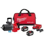 Milwaukee M18 FUEL 1 in. High Torque Impact Wrench Kit with Two 12.0 Ah Batteries and Charger thumbnail 1