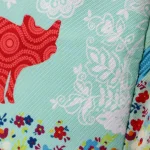 Urban Market Life on the Farm Pig Design 10.25 in. Polyester Lunch Bag thumbnail 2