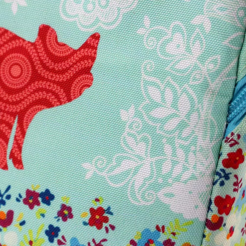 Urban Market Life on the Farm Pig Design 10.25 in. Polyester Lunch Bag