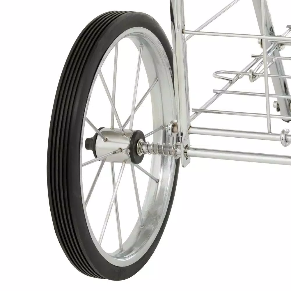 Easy Wheels Jumbo Shopping Cart, Heavy Duty Steel, Elite Chrome Finish
