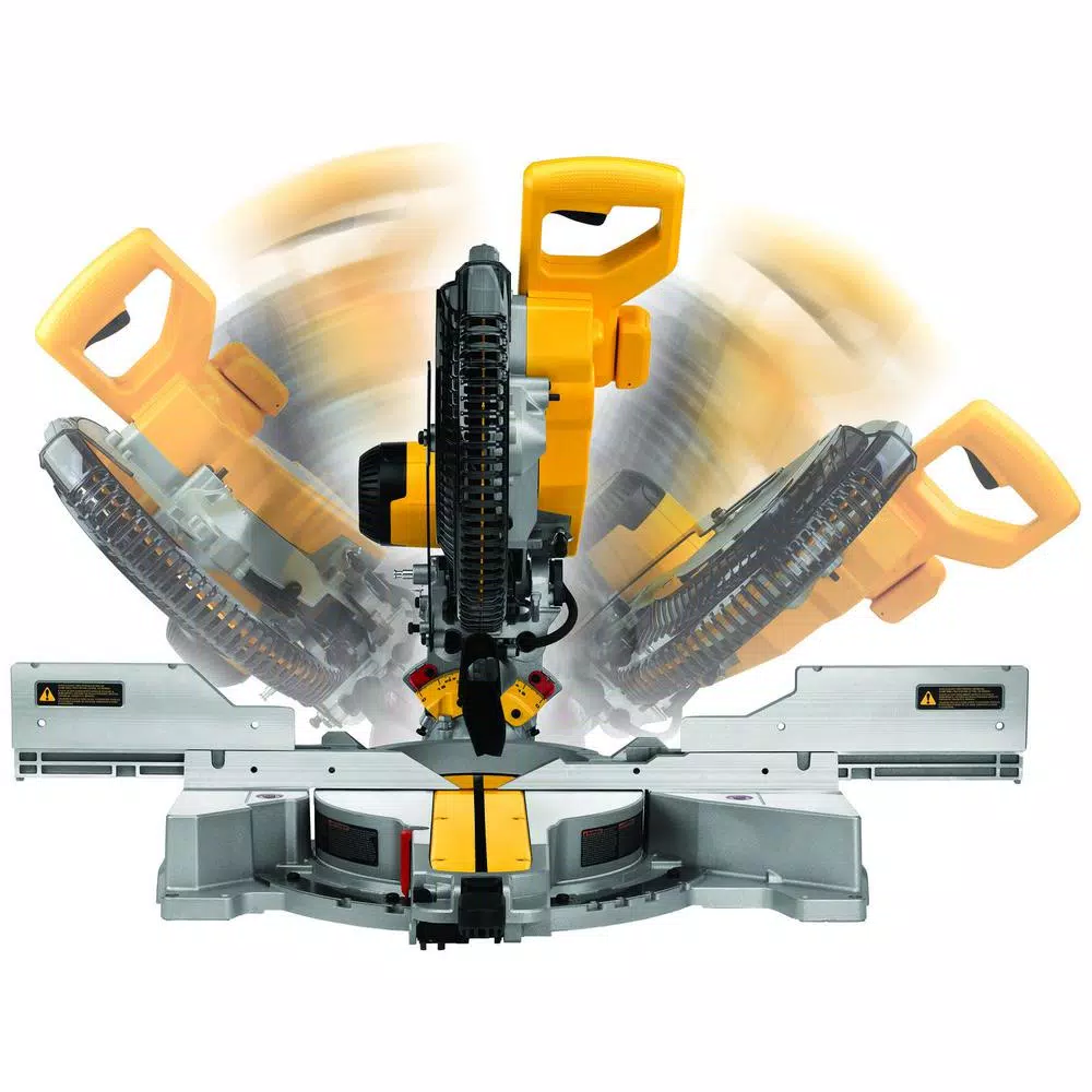 DEWALT 12 in. 15 Amp Double-Bevel Sliding Compound Miter Saw with 60T Fine Finish Blade
