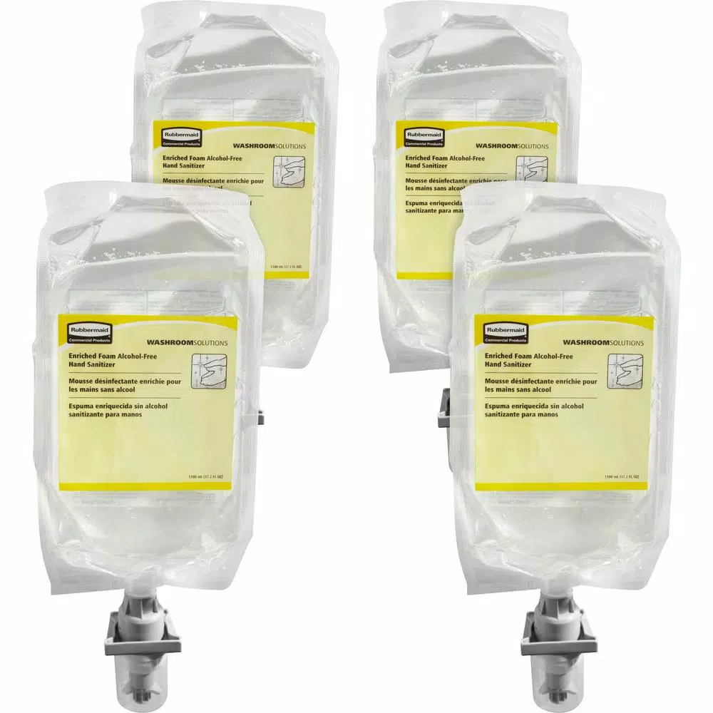 Rubbermaid Alcohol-Free Foam Hand Sanitizer Refill, 37.2 oz (4-Count)