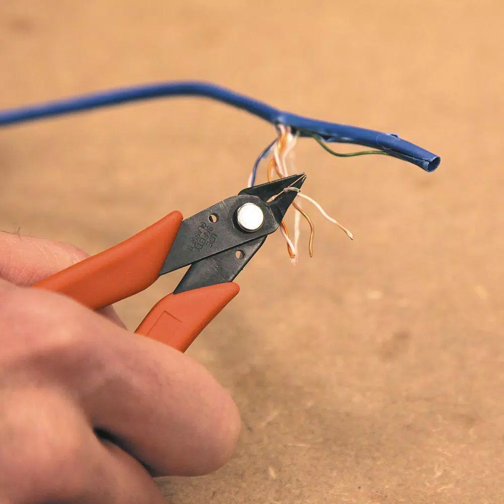 Klein Tools 5 in. Light-Weight Precision Flush Cutter for Soft Wire up to 16 AWG