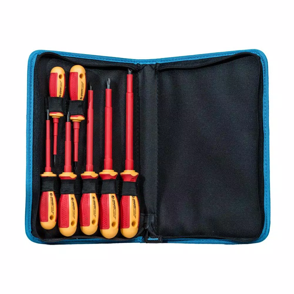 Jonard TK-70INS 7-Piece Insulated Screwdriver Set, IEC 60900 Rated