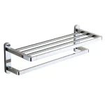 Nameeks General Hotel Double Tiered Wall Mounted Towel Train Rack, Chrome thumbnail 1