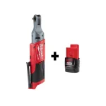 Milwaukee M12 FUEL 1/4 in. Brushless Cordless Ratchet with 2.0 Ah Battery thumbnail 1