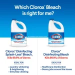 Clorox Splash-Less Concentrated Disinfecting Regular Liquid Bleach, 77 fl. oz. thumbnail 9