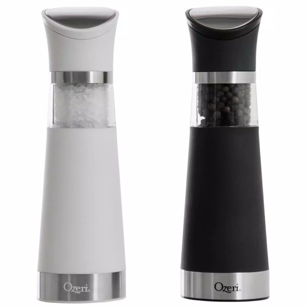 Ozeri Graviti Pro Electric Salt and Pepper Grinder Set, BPA-Free Ceramic Mills