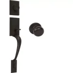 Delaney Kellington Black Single Cylinder Deadbolt Entry Door Handleset thumbnail 1