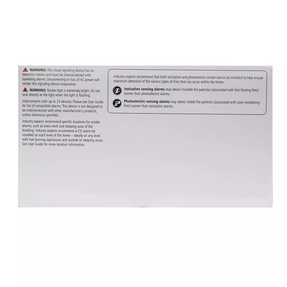 Kidde SLED177i 120V Hardwire Interconnectable Auxiliary Strobe Light