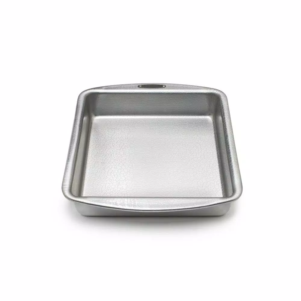 Doughmakers 9 in. Square Aluminum Cake Pan - Professional Grade Heavy Gauge Bakeware