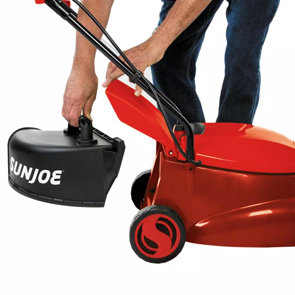 Sun Joe Pro Series MJ401E-PRO 14 in. 13 Amp Corded Electric Walk Behind Push Lawn Mower, Red