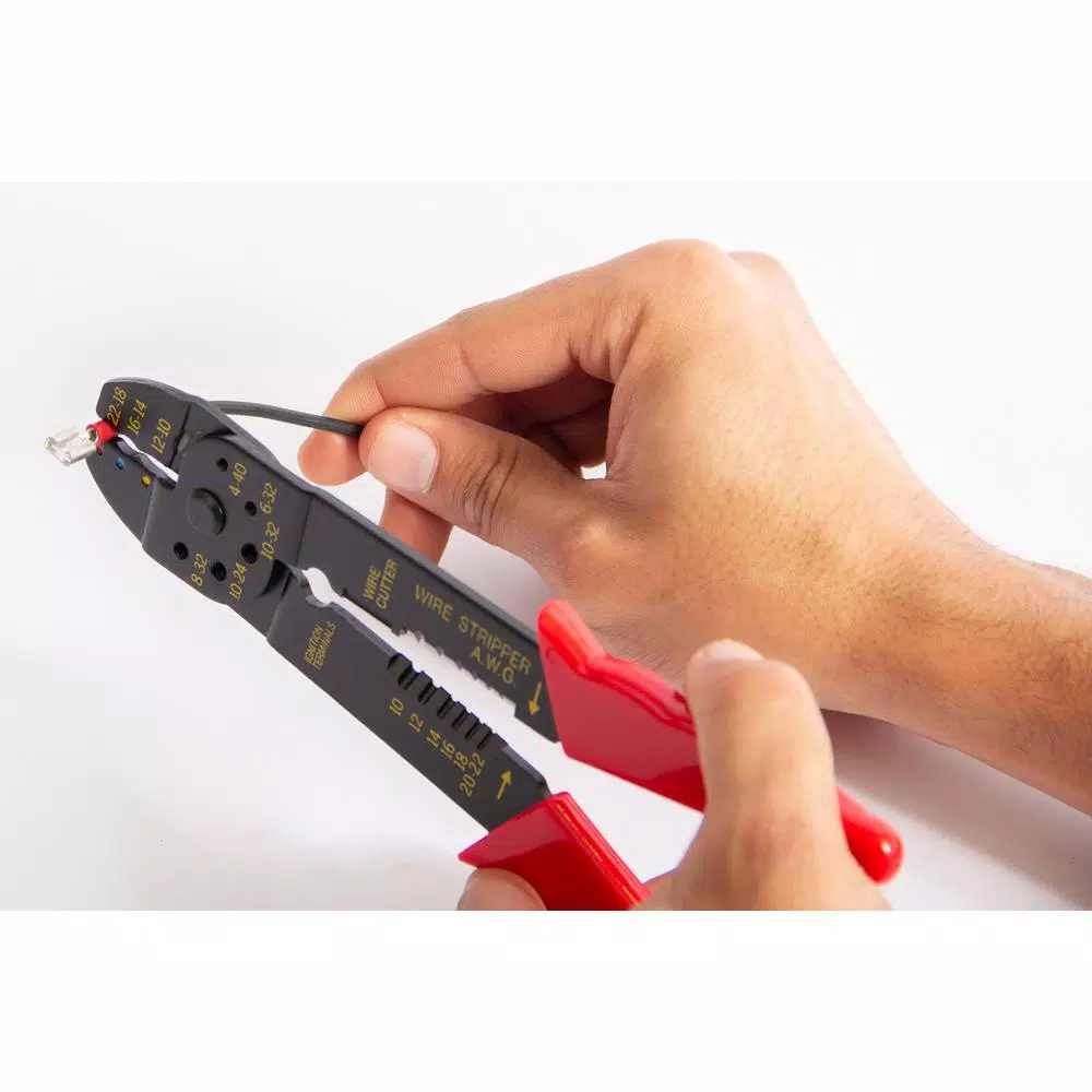 Gardner Bender Terminal and Crimping Tool Kit with 24-Piece Insulated Terminal Set