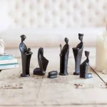 Danya B Nativity Set Cast Iron Sculptures, Family and Kings (Set of 7) thumbnail 1
