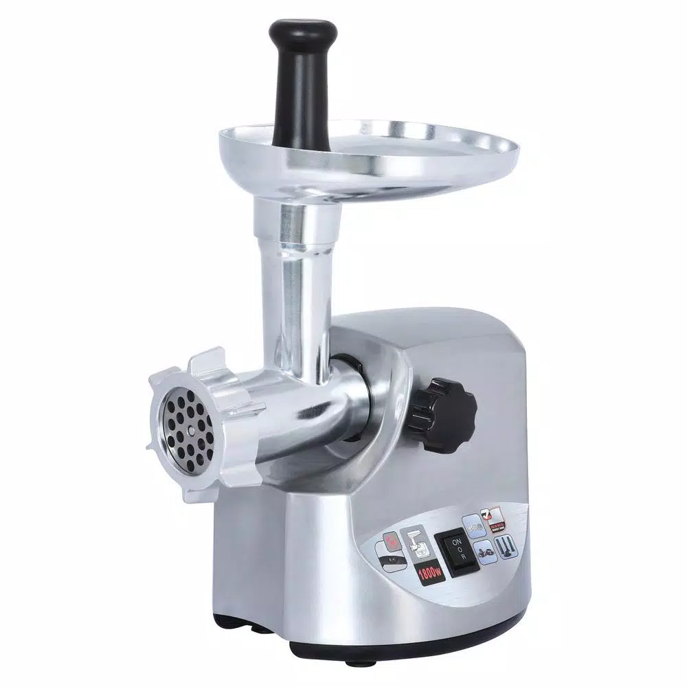 Brentwood Appliances Brentwood Select 1800-Watt Heavy-Duty Meat Grinder, Stainless Steel, Silver