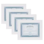 DesignOvation Museum 8.5 x 11 in. White Document Frames, Set of 4 thumbnail 1
