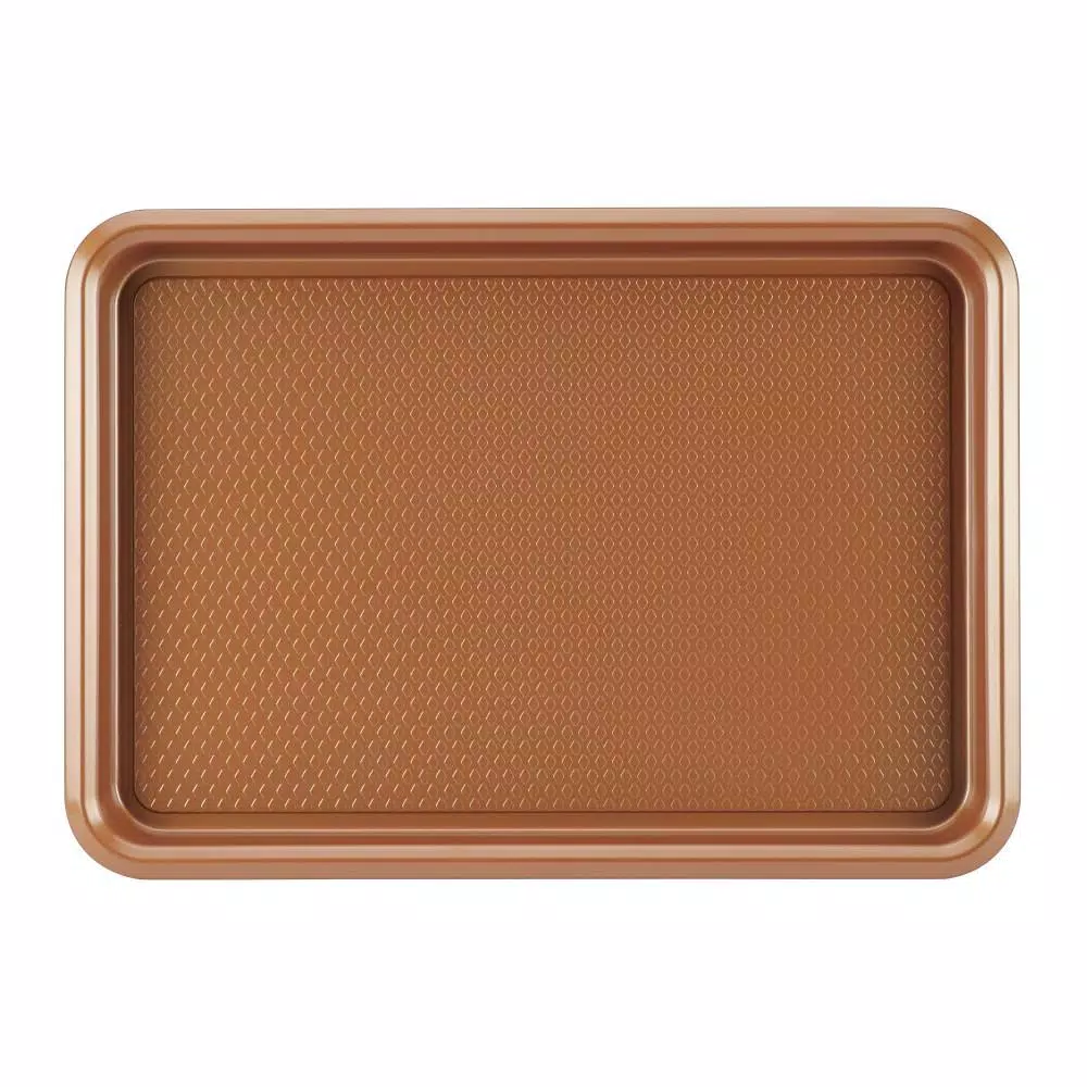 Ayesha Curry Nonstick Cookie Pan Set, 3-Piece Copper Steel Bakeware