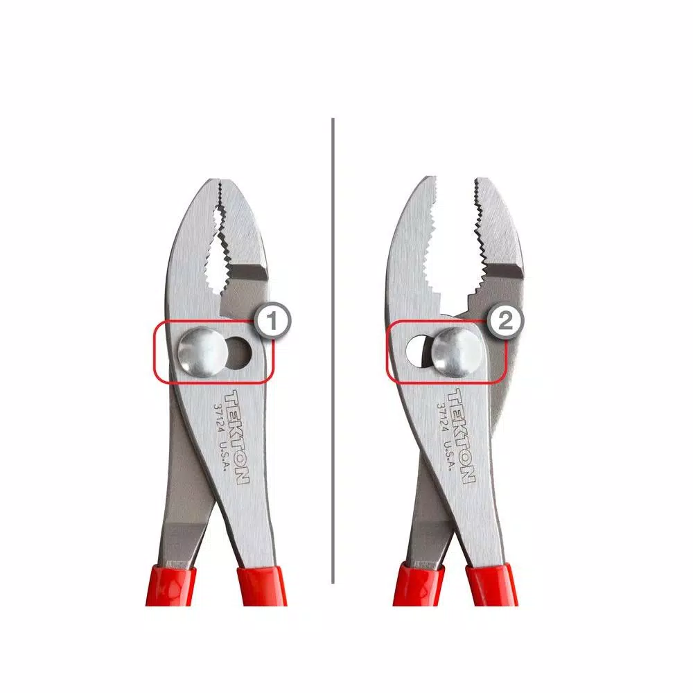 TEKTON 10 in. Slip Joint Pliers with Shear-Type Wire Cutter