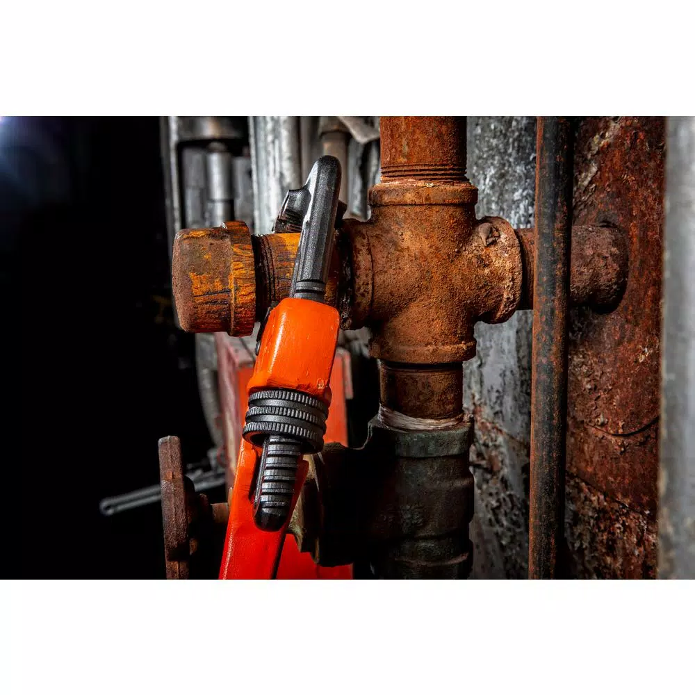 Crescent 18 in. Cast Iron Pipe Wrench with K-9 Angle-Access Jaws