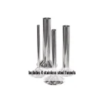 Weston Stainless Steel Sausage Stuffer with 7 lb. Capacity and 4 Funnels thumbnail 3