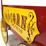 Paragon Commercial Popcorn Wagon - Red Steel Mobile Concession Cart thumbnail 2