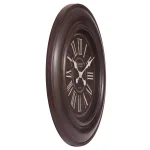 Pinnacle Glenmont 30 in. Oil Rubbed Bronze Wide Framed Roman Numeral Wall Clock thumbnail 3