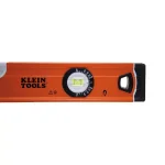 Klein Tools 24 in. Magnetic Bubble Level with V-Groove and High-Visibility Orange Body thumbnail 11