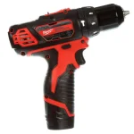 Milwaukee M12 12V Lithium-Ion Cordless 3/8 in. Hammer Drill/Driver Kit with Two 1.5 Ah Batteries and Hard Case thumbnail 3