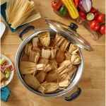 IMUSA 24 Qt. Aluminum Stovetop Steamer with Tempered Glass Lid thumbnail 6