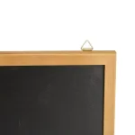 Mind Reader Brown Wall Mount Chalkboard Memo Board with Storage Hooks thumbnail 4