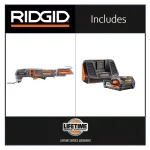 RIDGID 18V OCTANE JobMax Brushless Multi-Tool Kit with 2.0 Ah Battery and Charger thumbnail 2