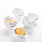 MALACASA 3.5 in. White Porcelain Ramekins Set, 16-Piece Ceramic Souffle Dishes and Serving Bowls thumbnail 3