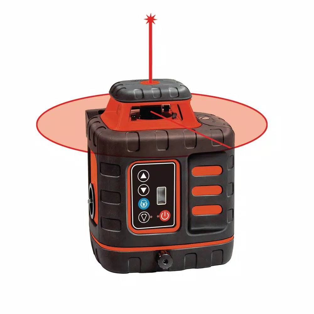 Johnson 40-6532 Self-Leveling Rotary Laser Level Kit with Detector and Remote