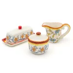 Euro Ceramica Duomo Collection Stoneware Breakfast Accessory Set thumbnail 1