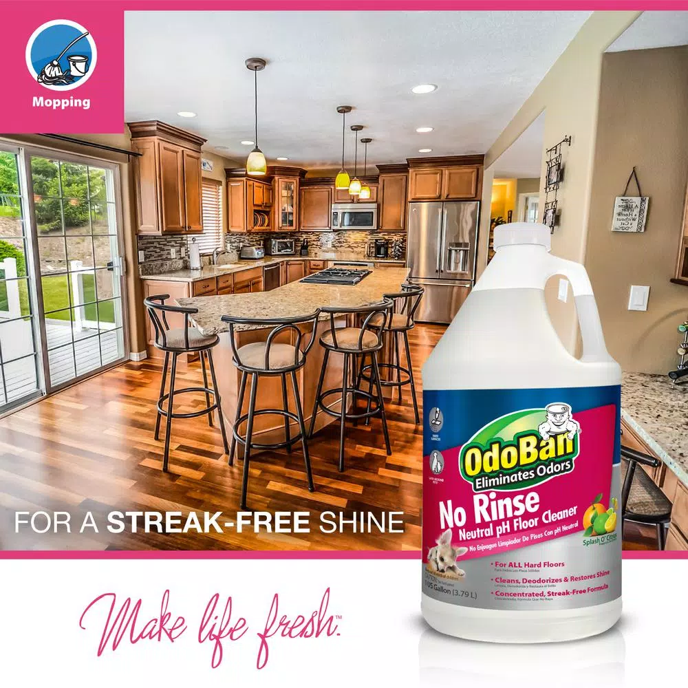 OdoBan No-Rinse Neutral pH Floor Cleaner, Concentrated 128 oz.