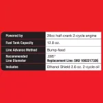 Homelite 26cc 2-Cycle Straight Shaft Gas String Trimmer thumbnail 3
